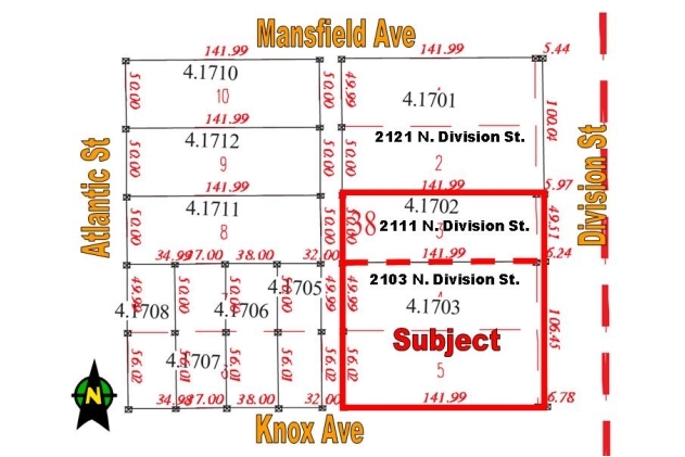 2103 N Division St, Spokane, WA à vendre - Plan cadastral - Image 1 de 1