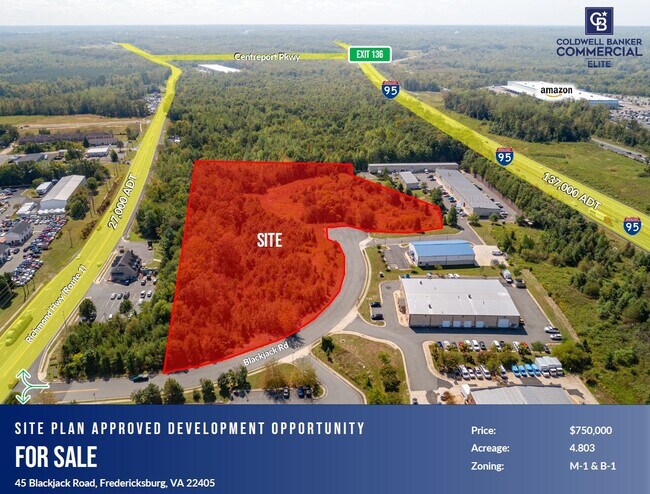 Plus de détails pour 45 Blackjack Rd, Fredericksburg, VA - Terrain à vendre