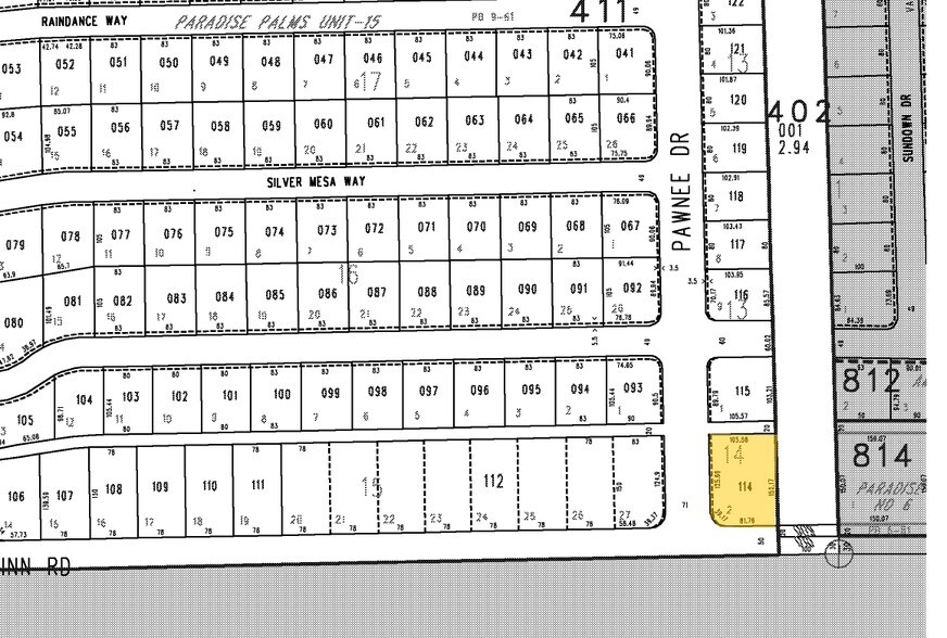 1750 E Desert Inn Rd, Las Vegas, NV à louer - Plan cadastral - Image 2 de 15