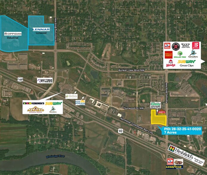 Ramsey Blvd, Ramsey, MN à vendre - Aérien - Image 2 de 2