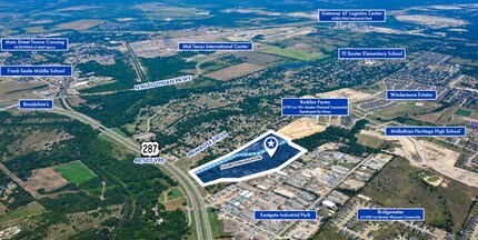 NEC of 287 & Primrose Dr. hwy, Midlothian, TX - AÉRIEN  Vue de la carte