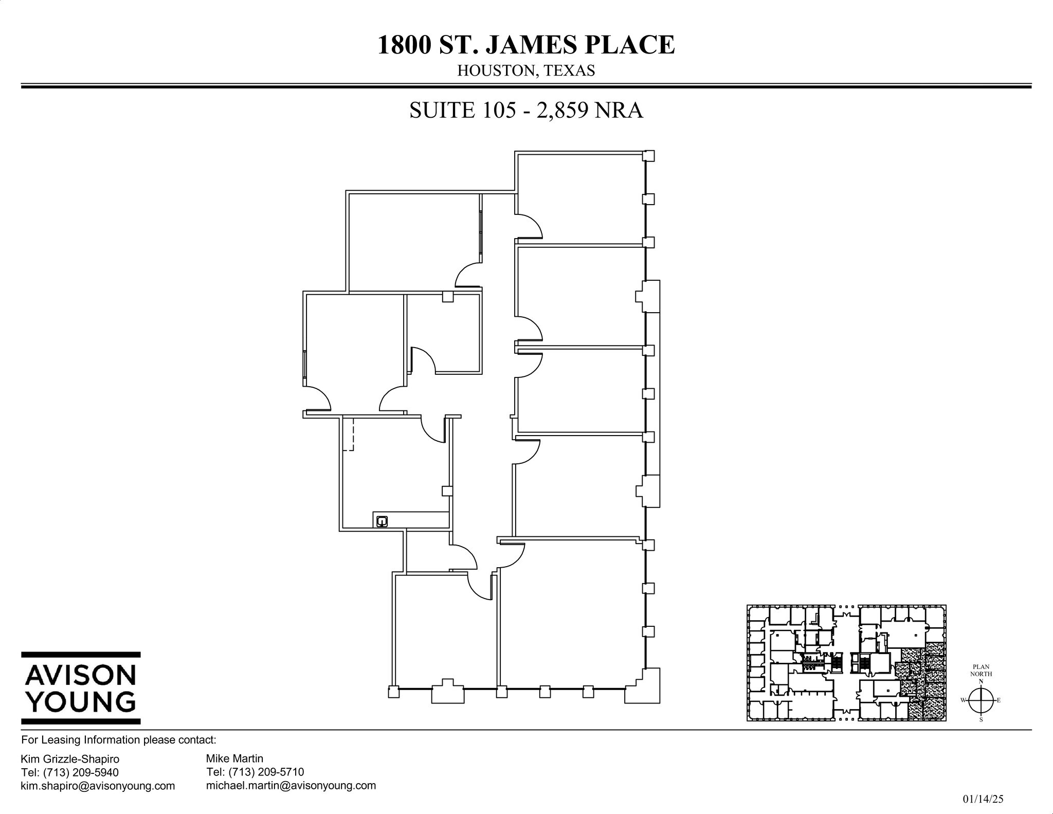 1800 St James Pl, Houston, TX for lease Site Plan- Image 1 of 1