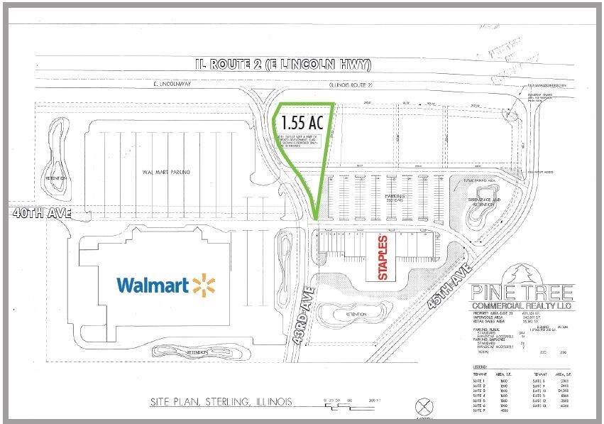 4115 E Lincolnway, Sterling, IL à vendre Plan de site- Image 1 de 2