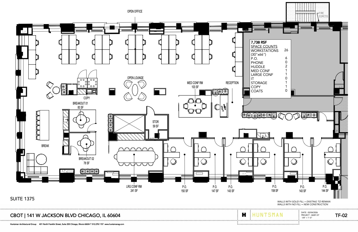 141 W Jackson Blvd, Chicago, IL à louer Plan d’étage- Image 1 de 1