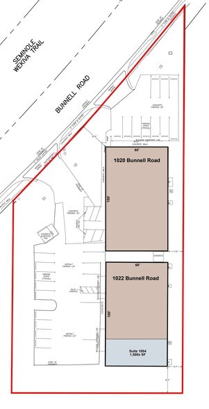 1020 Bunnell Rd, Altamonte Springs, FL à louer - Plan de site - Image 2 de 2