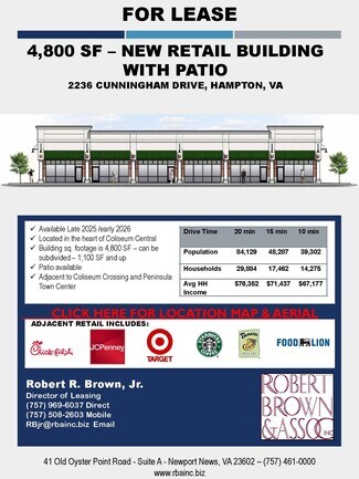 Plus de détails pour 2236 Cunningham Dr, Hampton, VA - Commerce de détail à louer