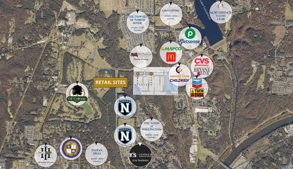 Old Colony Road/New Watermelon Road, Tuscaloosa, AL for sale - Building Photo - Image 2 of 3