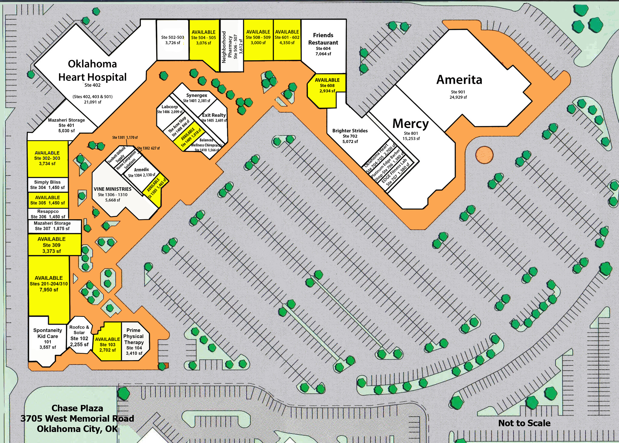 3705 W Memorial Rd, Oklahoma City, OK à louer Plan de site- Image 1 de 1