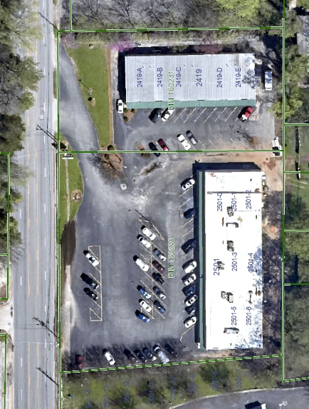 2501 Oakwood Ave NW, Huntsville, AL for lease - Aerial - Image 3 of 5