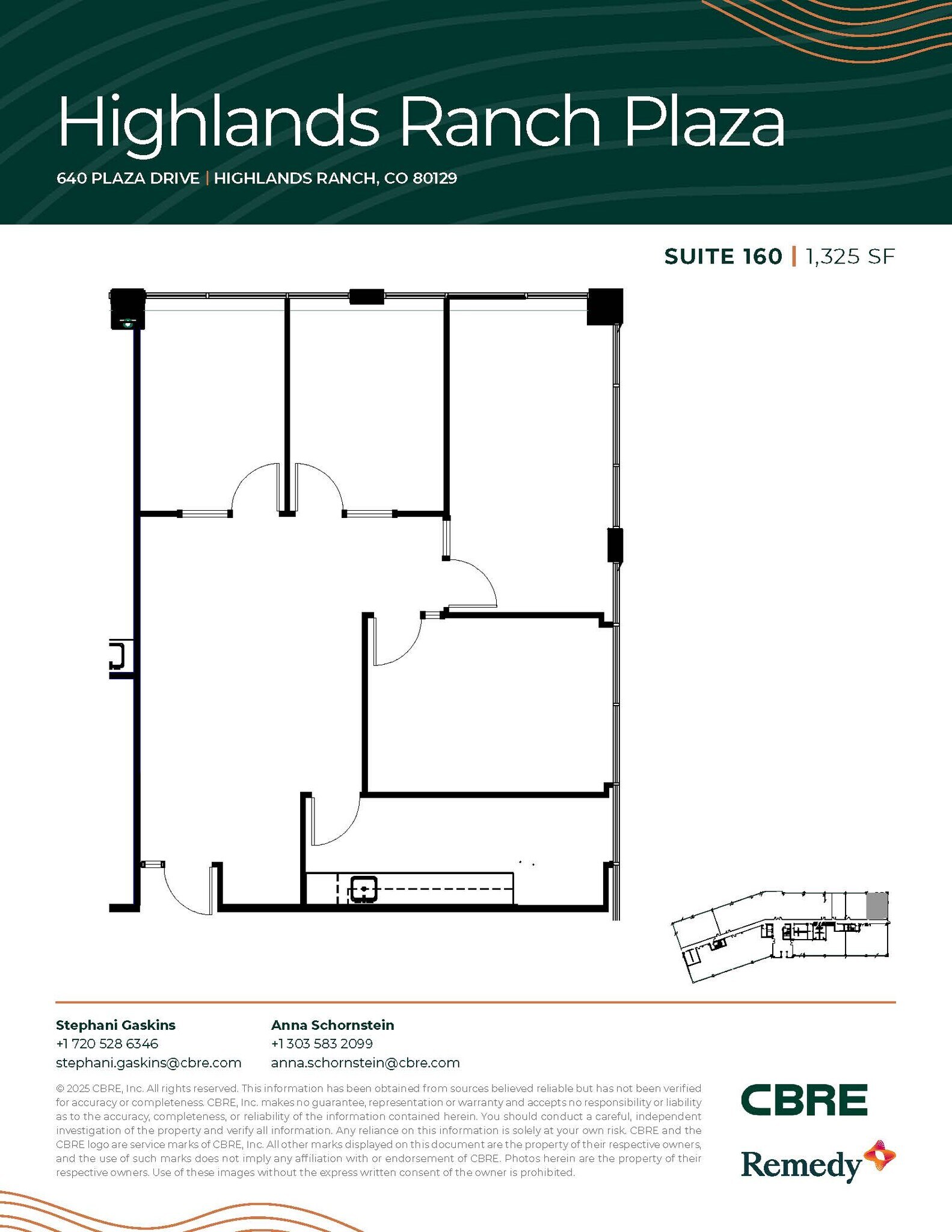 630 Plaza Dr, Highlands Ranch, CO for lease Floor Plan- Image 1 of 12