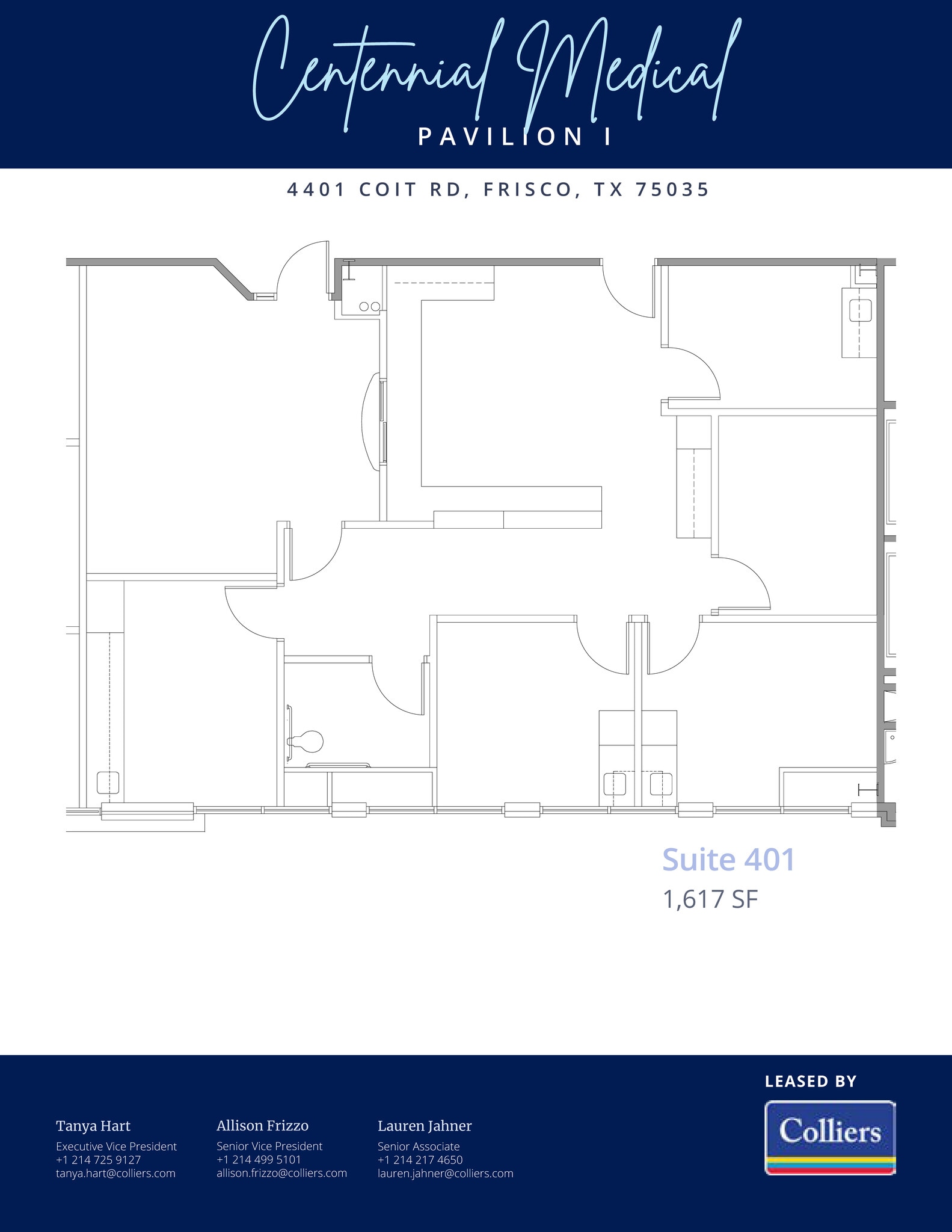 4401 Coit Rd, Frisco, TX à louer Plan d’étage- Image 1 de 1