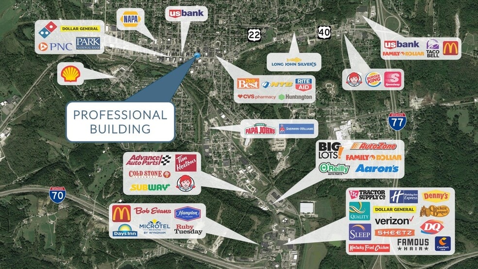 927 Wheeling Ave, Cambridge, OH for lease - Aerial - Image 3 of 20