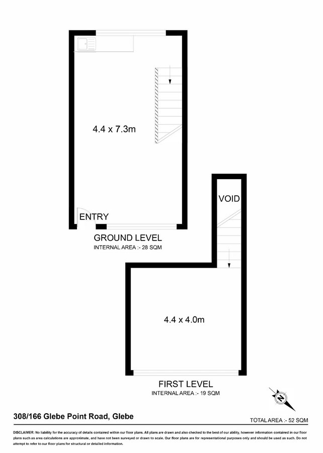 166 Glebe Point Rd, Glebe, NSW 2037 - Unit 308 - - Floor Plan - Image 2 of 4