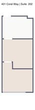 401 Coral Way, Coral Gables, FL à louer Plan de site- Image 1 de 1