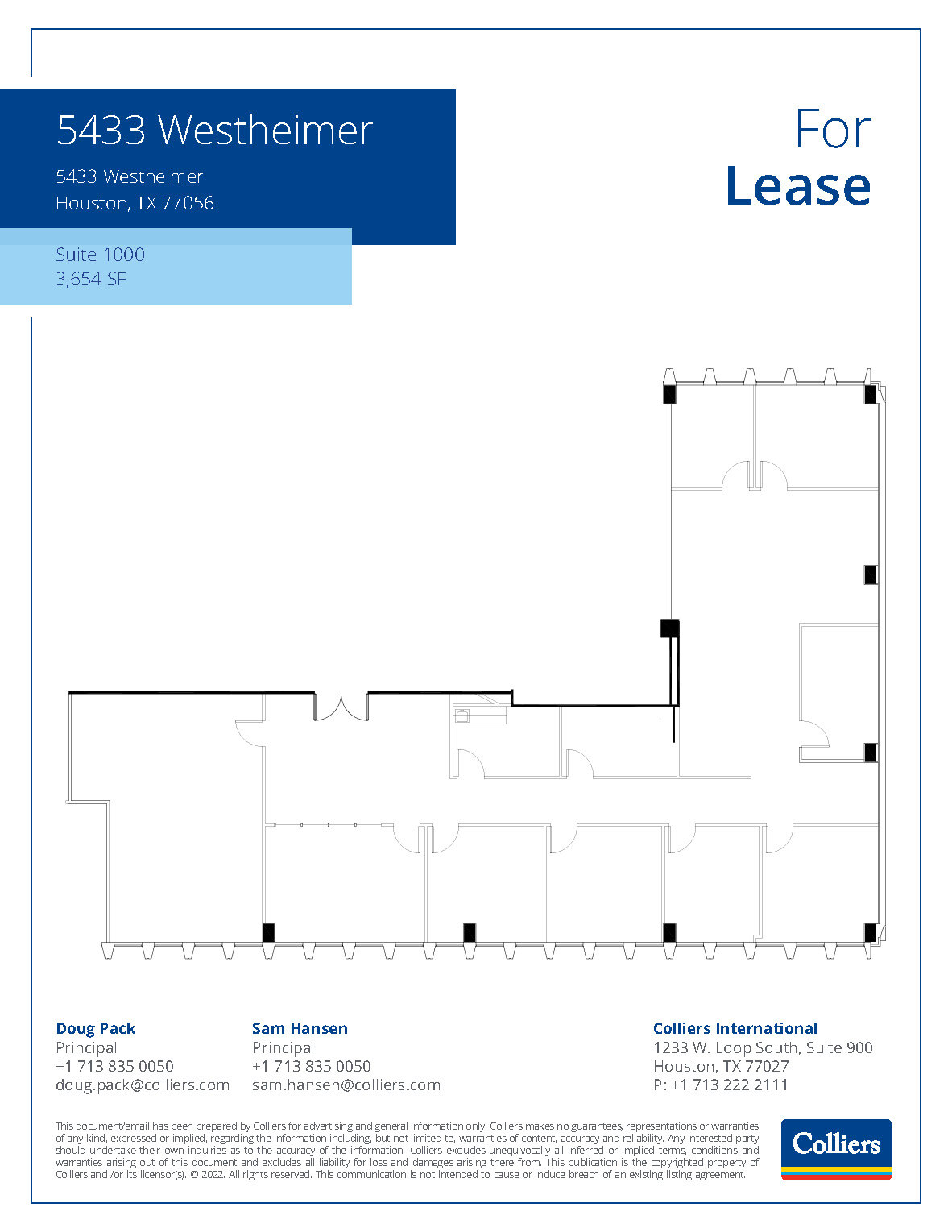 5433 Westheimer Rd, Houston, TX for lease Floor Plan- Image 1 of 1