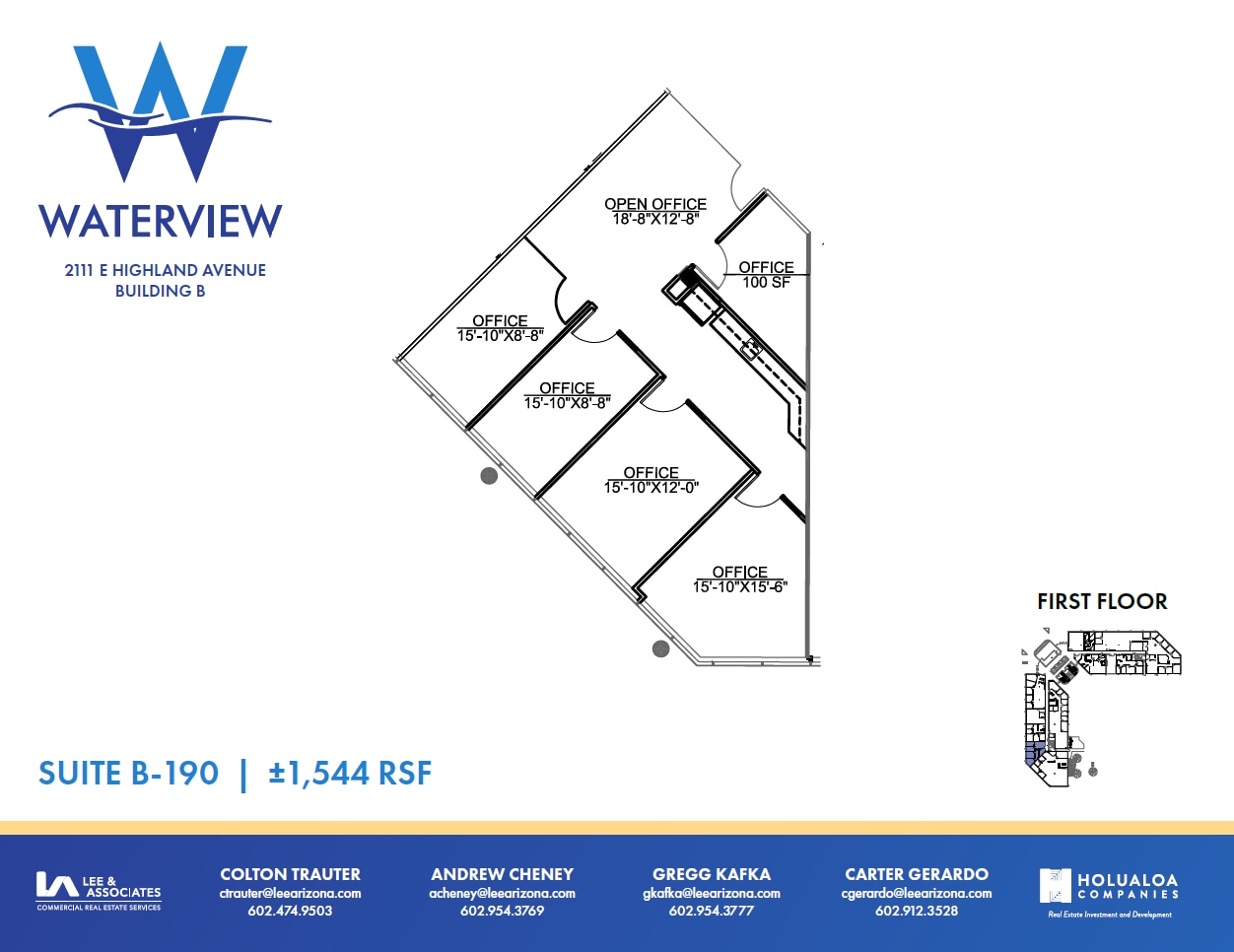 2111 E Highland Ave, Phoenix, AZ for lease Floor Plan- Image 1 of 1
