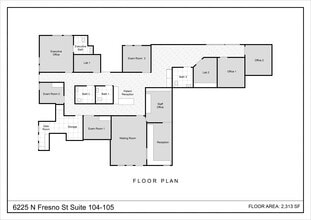 6215 N Fresno St, Fresno, CA à louer Plan d’étage- Image 2 de 14