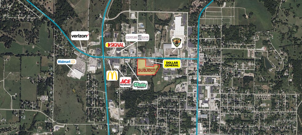 801 Springfield Rd, Ava, MO à vendre - Aérien - Image 2 de 2