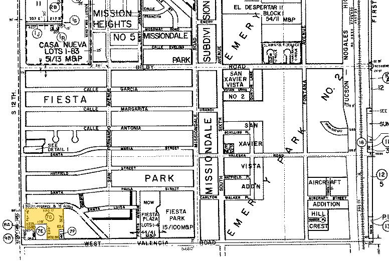 418 W Valencia Rd, Tucson, AZ for lease - Plat Map - Image 2 of 8