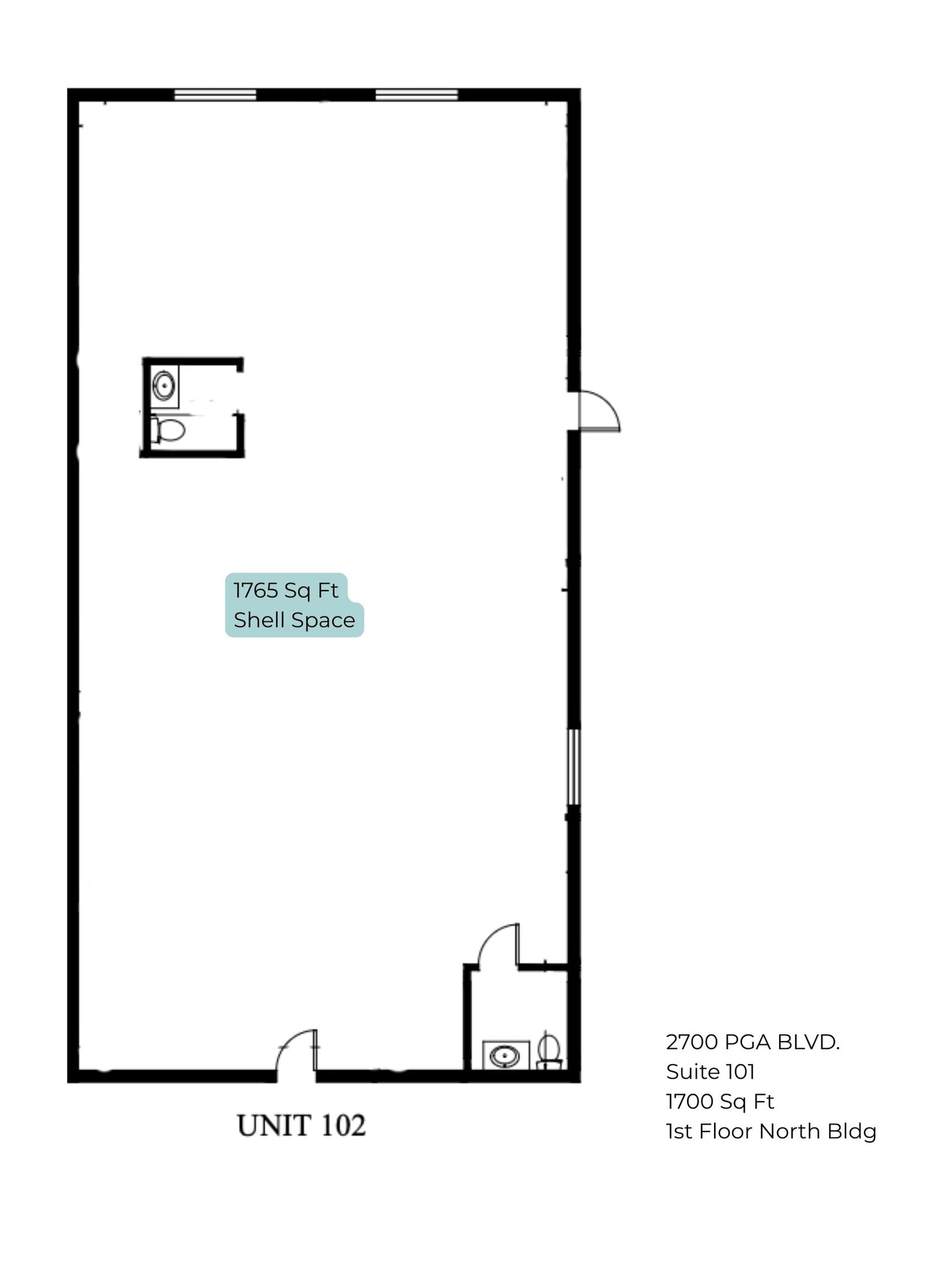 2700 Pga Blvd, Palm Beach Gardens, FL for lease Floor Plan- Image 1 of 2