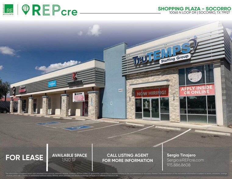10065 N Loop Dr, Socorro, TX à louer - Photo du bâtiment - Image 1 de 2