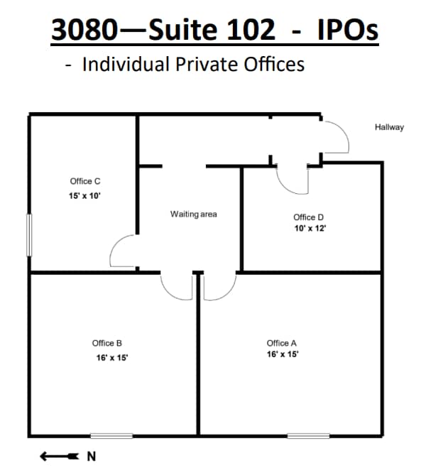 3060-3080 Ogden Ave, Lisle, IL à louer Plan d’étage- Image 1 de 1