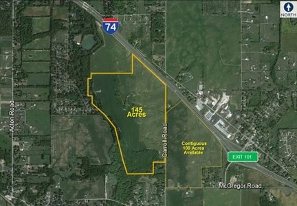 7100 S Carroll Rd, Indianapolis, IN for sale Aerial- Image 1 of 2