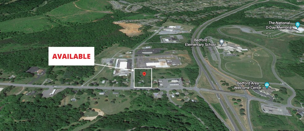 874 Burks Hill Rd, Bedford, VA à vendre - Aérien - Image 2 de 3