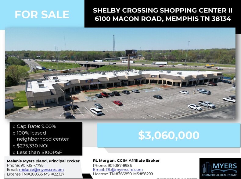 6100-6126 Macon Rd, Memphis, TN à vendre - Photo du bâtiment - Image 2 de 15