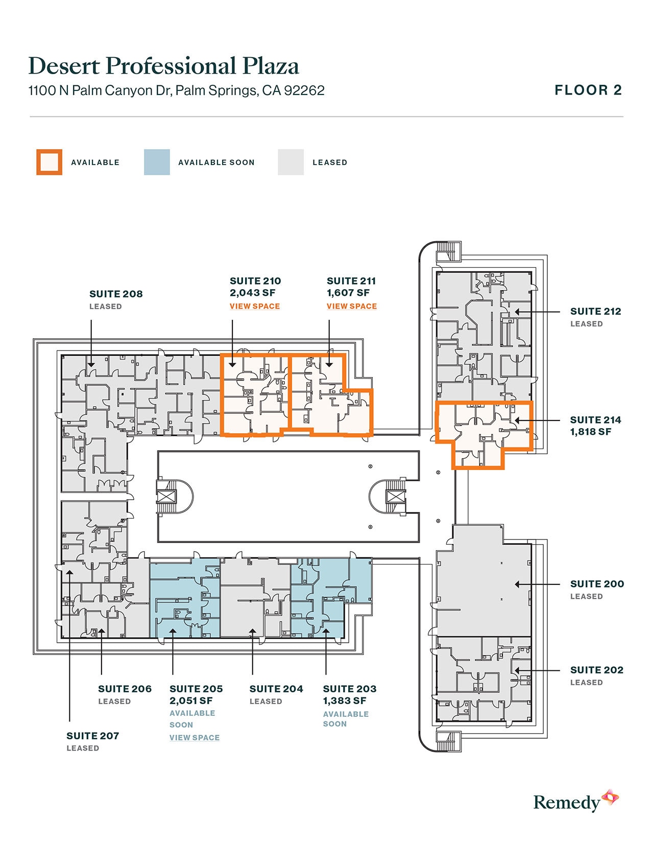 1100 N Palm Canyon Dr, Palm Springs, CA for lease Floor Plan- Image 1 of 1
