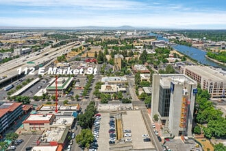 112 E Market St, Stockton, CA - AERIAL  map view - Image1