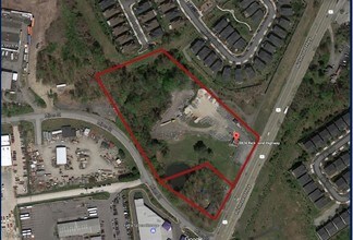 9816-9824 Richmond Hwy, Lorton, VA - AERIAL  map view