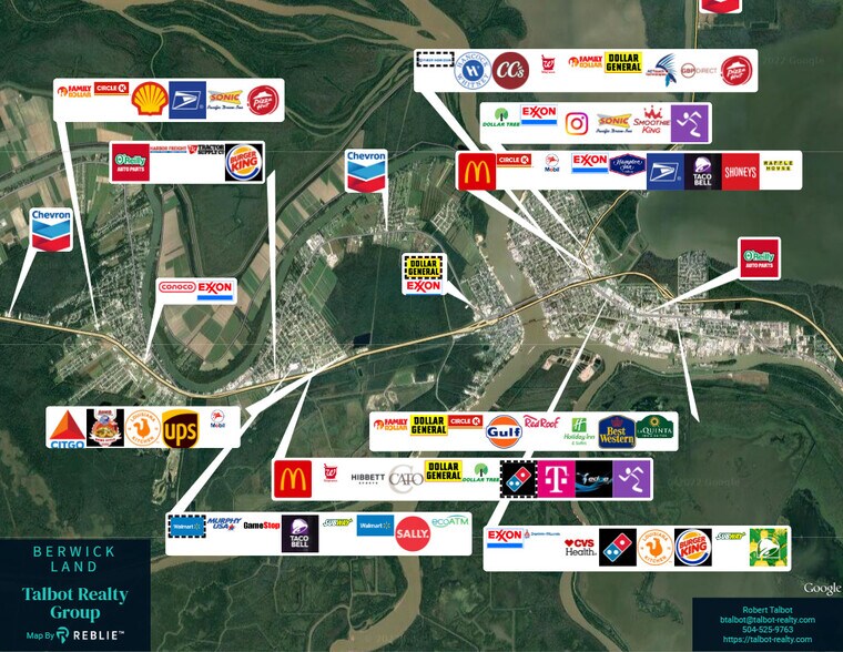 US Highway 90, Berwick, LA à vendre - Photo du bâtiment - Image 3 de 3