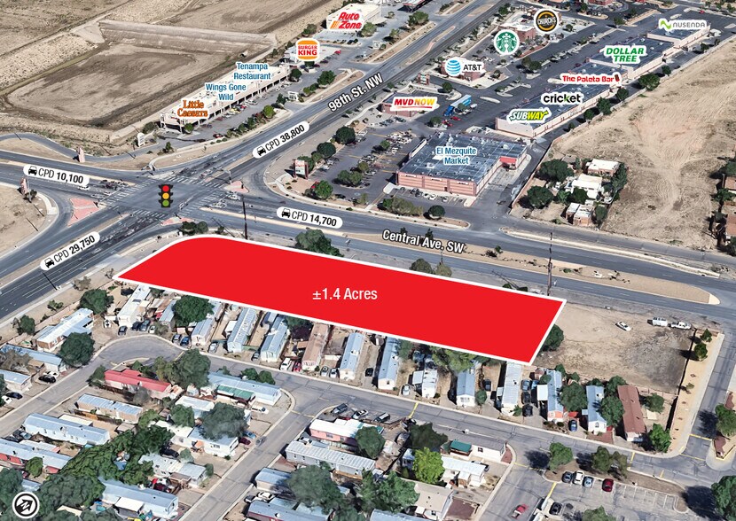 9700 Central Ave SW, Albuquerque, NM à vendre - Photo du bâtiment - Image 1 de 4