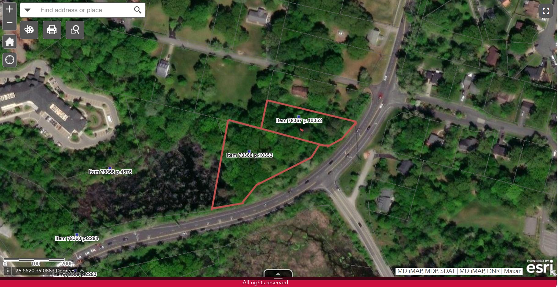 Simmons Lane & Baltimore Annapolis Boulevard, Severna Park, MD for sale Aerial- Image 1 of 4