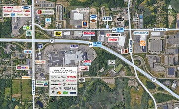 717 Brown Rd, Lake Orion, MI - Aérien  Vue de la carte