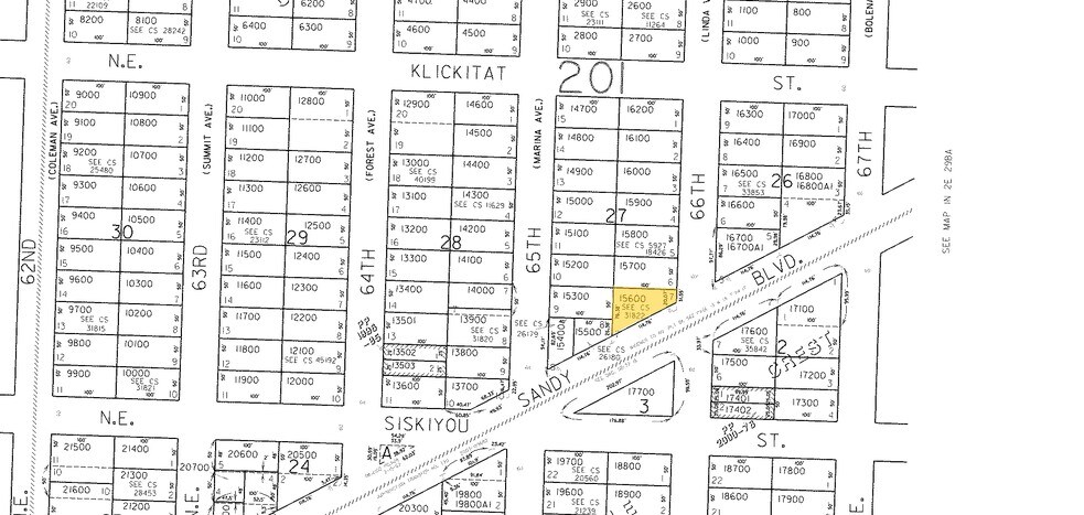 6529-6533 NE Sandy Blvd, Portland, OR à vendre - Plan cadastral - Image 3 de 20