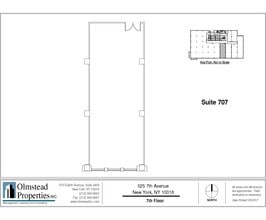525 Seventh Ave, New York, NY à louer Plan d’étage- Image 1 de 2