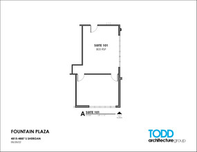 4815-4821 S Sheridan Rd, Tulsa, OK à louer Plan d’étage- Image 1 de 2