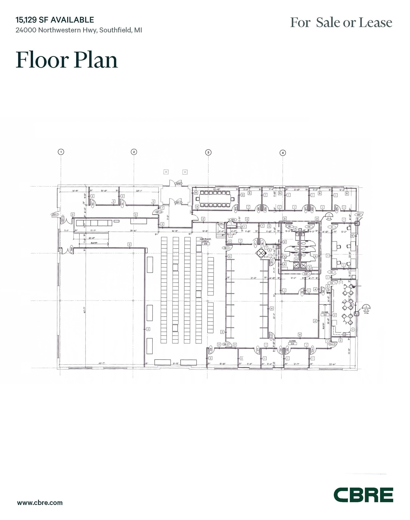24000 Northwestern Hwy, Southfield, MI for lease Floor Plan- Image 1 of 1