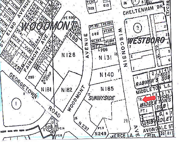 7625 Wisconsin Ave, Bethesda, MD à louer - Plan cadastral - Image 2 de 7