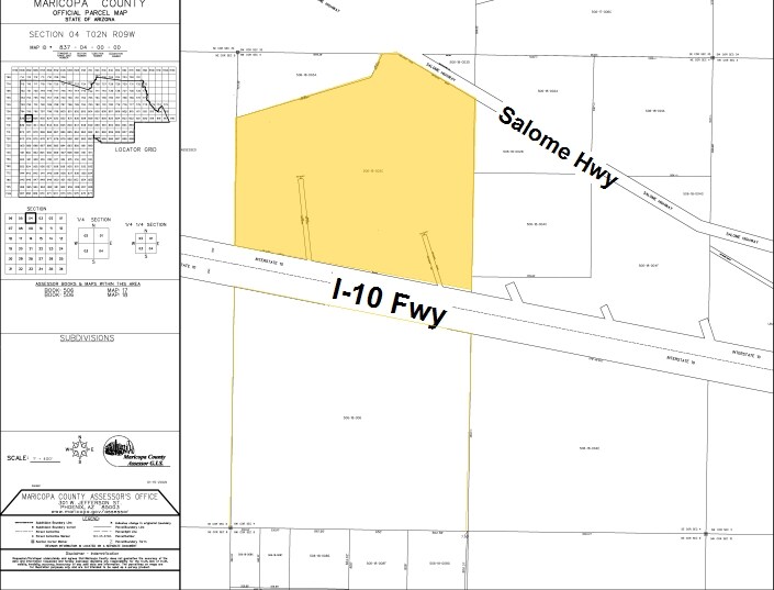 527th & I-10 Fwy, Buckeye, AZ à vendre - Plan cadastral - Image 2 de 2