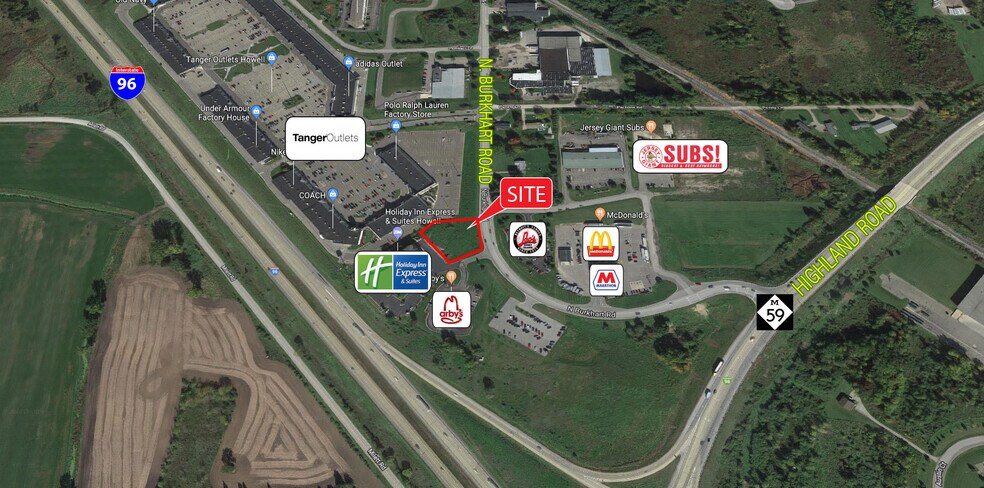 1397 N Burkhart Rd, Howell, MI à vendre - Aérien - Image 2 de 5