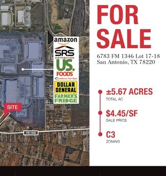 Plus de détails pour 6783 FM 1346, San Antonio, TX - Terrain à vendre