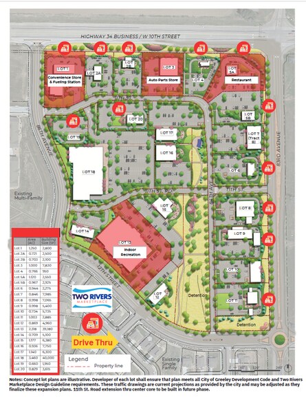 Highway 34 Business & 83rd Avenue, Greeley, CO à vendre - Plan de site - Image 2 de 15