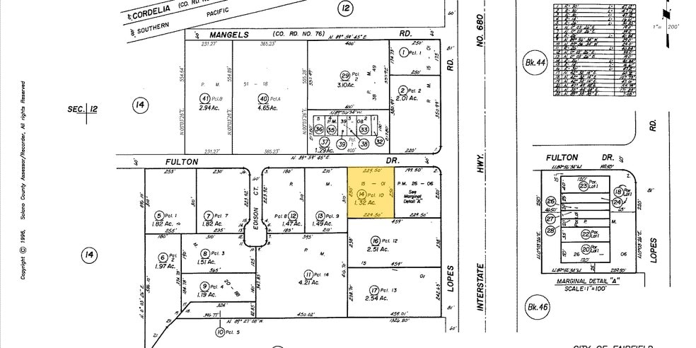 4885 Fulton Dr, Fairfield, CA for lease - Plat Map - Image 2 of 5