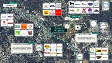1302 Highway 72-221 East, Greenwood, SC - AERIAL map view