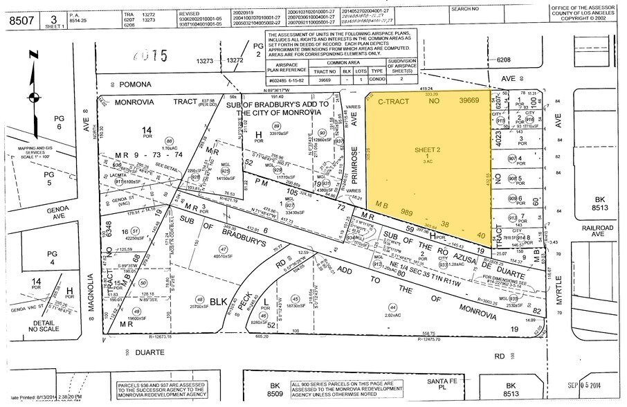 158 W Pomona Ave, Monrovia, CA à louer - Plan cadastral - Image 2 de 19