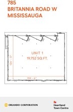 785 Britannia Rd, Mississauga, ON for lease Floor Plan- Image 1 of 2