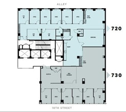 1015 18th St NW, Washington, DC à louer Plan d’étage- Image 1 de 1